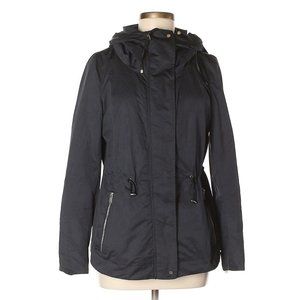 ZARA Navy Funnel Neck Anorak